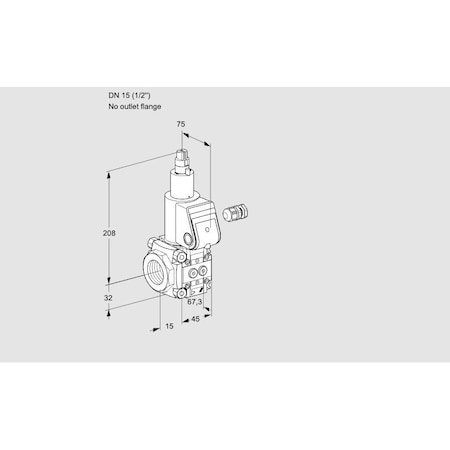 Honeywell Kromschroder Solenoid Gas Safety Valve – VAS115, 500 mbar, IP65, Auto Shut-Off KS88007427