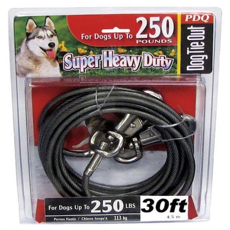 Pdq Q6830-000-99 30 ft. Super Heavy Duty Dog Tie Out Cable PD10707
