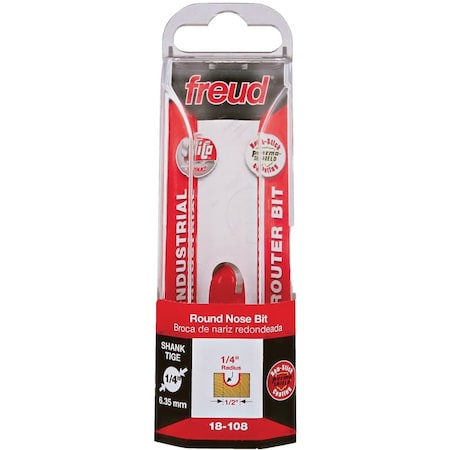 Freud 1/4'' Radius Round Nose Router Bit 18-108