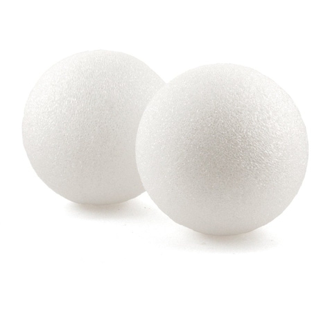 Hygloss Products Craft Foam Balls, 4 Inch, White, 12PK 51104