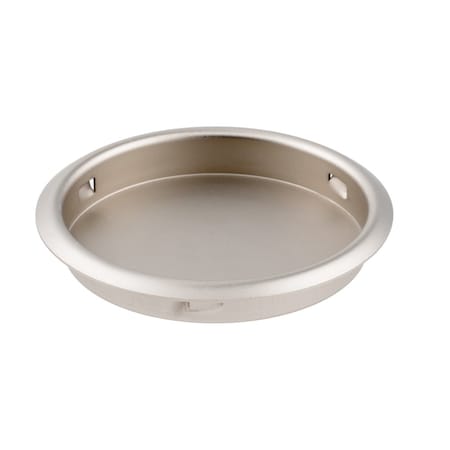 Geo 2-1/8" Round Finger Pull with Snap In Installation Satin Nickel Finish GBH-FP218-SN