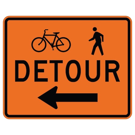 Sign Solutions Usa Traffic Sign, 30 in Width, Aluminum Sign, Horizontal Rectangle DUS12WZO3024M4-9AML