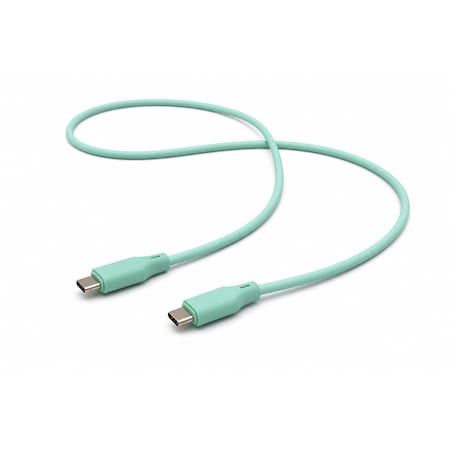 Avrgt Electronics AVRGT USB-C to USB-C Silicone Cable 1M, 100W PD Fast Charging Green, Ultra Flexible Soft Silicone J USB C Green