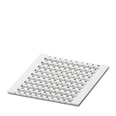 Phoenix Contact ZBFM 6/WH LGS:1-100 Zack marker strip 0800284
