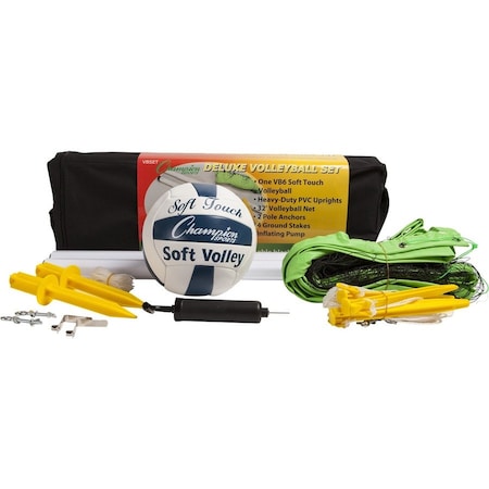 Champion Sports Ultra Foam VolleyBall Set, PK6 VBSET