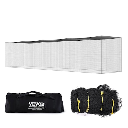 Vevor 55FT Softball Baseball Cage Netting Heavy Duty PE Pitching Batting Net YC-DJL-55*12*12ft