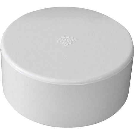 Canplas Pipe Cap, 4 in, Hub, PVC 414264BC