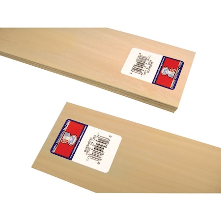 Midwest Products 1/16''x3''x2 ' Basswood Board 4302