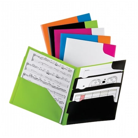 Oxford Pocket Folder, Assorted Twisted Twin Colors, 25PK 99839