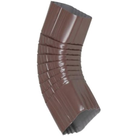 Amerimax Home Products 4526519 3 x 4 in. Brown Aluminum Gutter Side Elbow Style B 432572