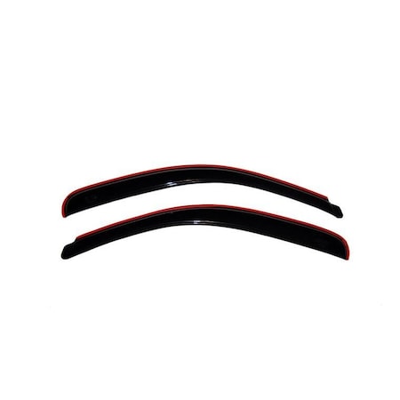 Ventshade Rainguards, Aerodynamic Design, In-Channel, Smoke, Acrylic, Set Of 2 192068