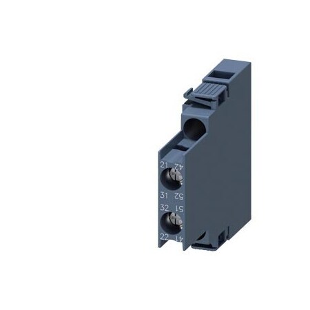 Siemens auxiliary switch, lateral, 2 NC, on the left: 41/42, 51/52, on the right: 3RH2911-1DA02