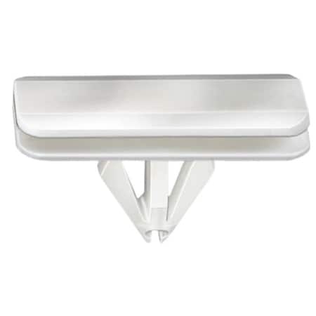 Auveco Fender Flare Molding Clip, (14 x 34 mm Top x 14 x 33 mm Bottom) Head, Nylon, White, 25PK 21230