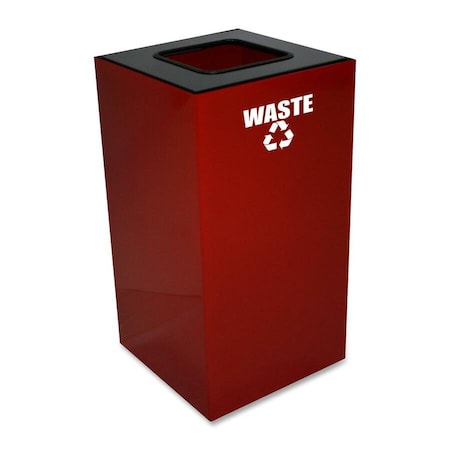 Witt Industries 28 gal Square Scarlet Red, Metal 28GC03