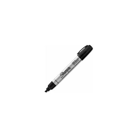 Sharpie Pro Chisel Tip Markers, Chisel Marker Point, Black Ink, Metal Barrel, 1 Dozen, 12PK 1794224