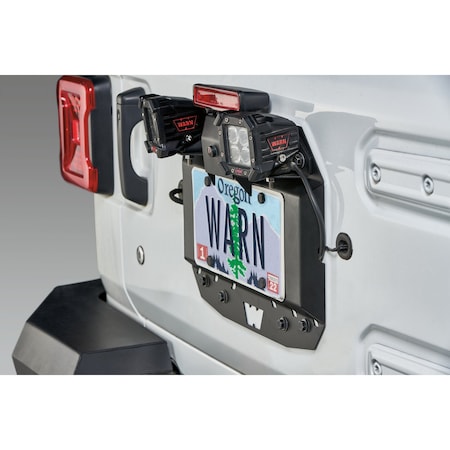 Warn Winch Delete Plate Use To Mount License Plate/ Third Brake Light/ Backup Camera And License Plate 104070