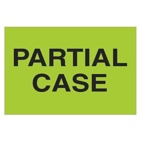 Tape Logic Label, Partial Case, 2x3 DL1124