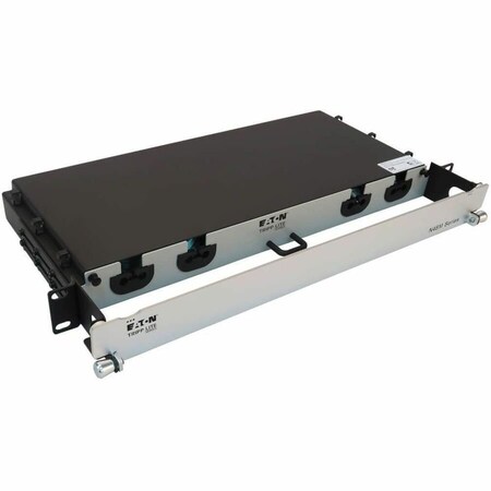 Eaton Tripp Lite Series Preloaded Fiber Panel, 1U - 8x LC/LC Duplex Cables M/M, OM4 Multimode, 10 m N48M-8L2L-10