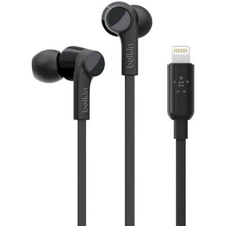 Belkin ROCKSTAR IN-EAR HEADPHONES W/LIGHTNING CONNECTOR BLACK IN G3H0001BTBLK
