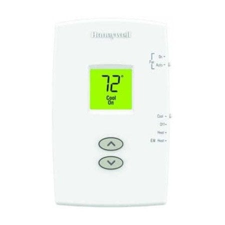 Honeywell Home Vertical Non-Programmable Thermostats, 2 H, 1 C, Hardwired/Battery, 20/30VAC TH1210DV1007/U