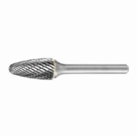 Widia SF SERIES IMPERIAL CARBIDE BURR, RADIUS END, TREE HEAD, .5 DIA 2729736