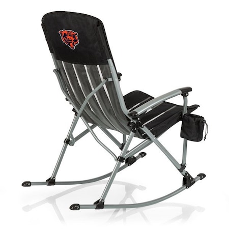 Picnic Time Family Of Brands Chicago Bears - Outdoor Rocking Camp Chair, (Black) 805-01-175-064-2