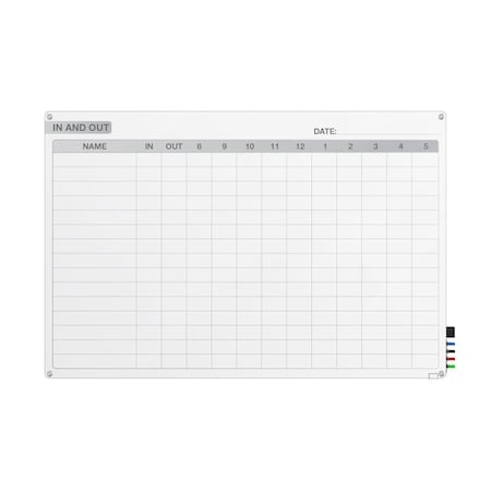 Ghent 2'H x 3'W In and Out Graphics Glassboard with Stand-Offs, Round Corners, Non-Magnetic GRPHMYRN01E-23