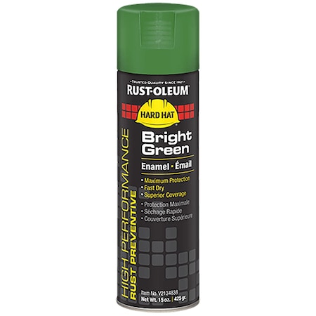 Rust-Oleum Bright Green, Gloss, Oil, 15 oz V2134838