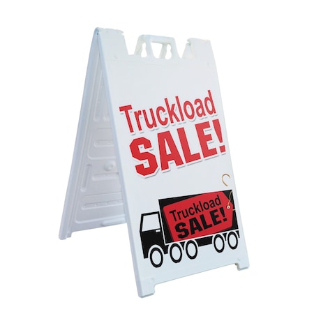 Signmission Truckload Sale, A-Frame & 2 Sign Inserts, Heavy-Duty Plastic Frame SBHD-C-2436-Truckload Sale