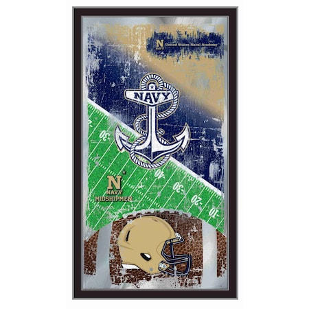 Holland Bar Stool Co US Naval Academy NAVY 15" x 26" Football Mirror MFtblUSNavA
