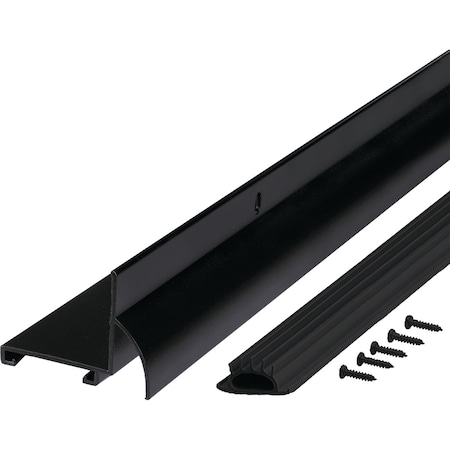 M-D Building Products Building Products 1.75'' W. x 1.625'' H. x 36'' L. Aluminum Black Door Bottom 11824