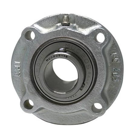 Ami Bearings SINGLE ROW BALL BEARING - 1-5/16in STAINLESS SET SCREW NICKEL PILOTED FLANGE CART MUCFC207-21NP