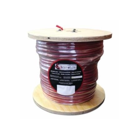 Best Welds Welding Cable, 4 AWG, 500 ft L, Red, 500PK 911-4-500-RED