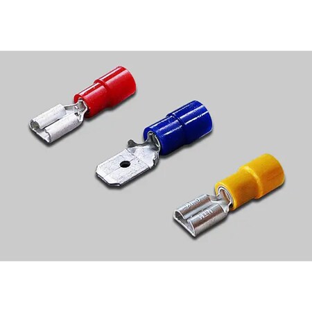 Nichifu Half-Insulated Disconnect Terminals, Female TMEV 790820-F-BLU