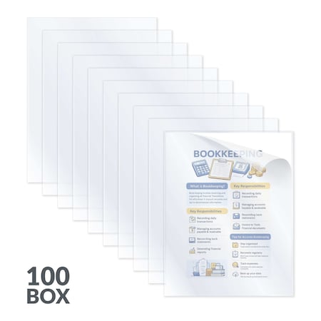 C-Line Products Report Cover, Vinyl, Clear, PK100 31357