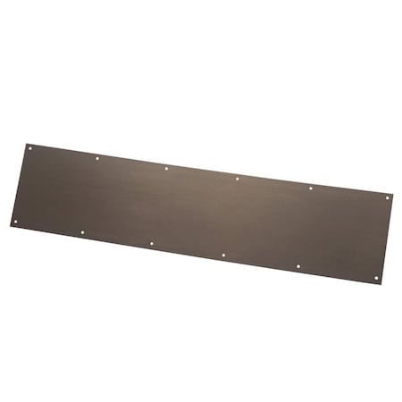 Rockwood Metal Kick Plate, Standard Duty, 8in by 34in, Dark Oxidized Satin Bronze Oil Rubbed Finish K1050 8X34 US10B