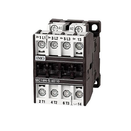 Imo Automation Contactor 3 Pole Open 7.5kW 18A AC3, 1 Normally Closed MC18N-S-01230AC