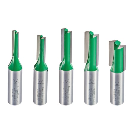 Trend Tool Technology CraftPro 5 Piece Mortise & Tenon Router Bit Set, 1/2 Inch Shank, SET/MT1X1/2TC U*SET/MT1X1/2TC