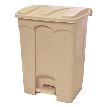 Quantum Storage Systems Step-On Contianer, 18 Gallon, Beige CSO-18BG