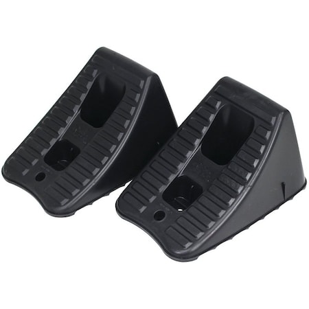 Flotool Wheel Chock, 9 in L, 5 in W, 6 in H, Plastic 11930