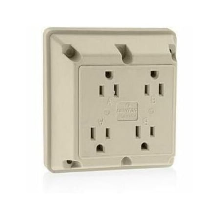 Leviton Four-In-One Receptacles 15 Amp, 125 Volt 1254-I