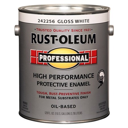 Professional Gal Rust-Oleum White Oil-Based High Performance Protective Enamel, 100 VOC 242256