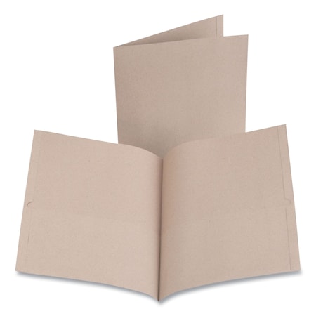 Oxford Earthwise by 100% Recycled Paper Twin-Pocket Portfolio, 11 x 8.5, Natural, 10PK 00574
