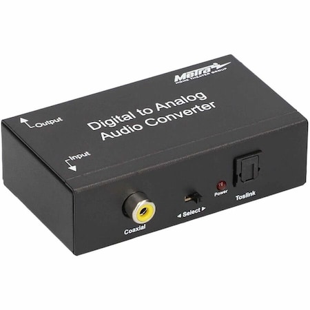 Metra Ethereal Digital Toslink/Optical SPDIF to RCA Audio Converter - 24-bit CS-DAC2