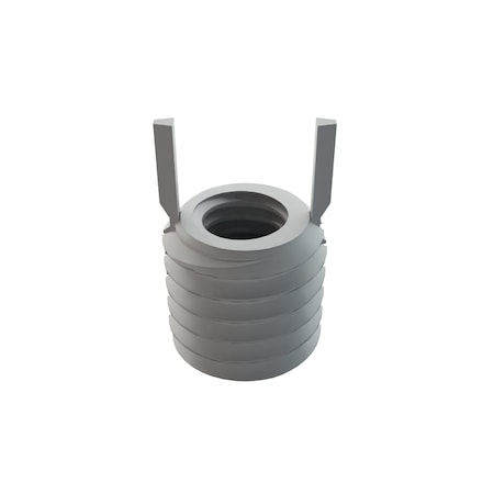 Zoro Select Key Locking Insert, Thin Wall, 2 Keys, M5x0.8 Int Thrd Sz, M8x1.25 Ext Thrd Sz, Steel, 10 PK 215-065951