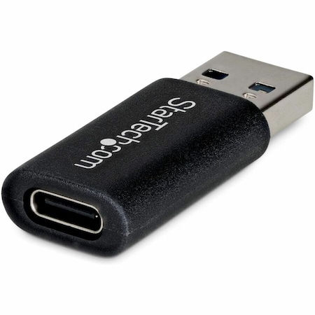Startech.Com CONNECT A USB-C CABLE OR DEVICE TO A USB-A LAPTOP; SLIM DESIGN PREVENTS OBSTRUCT U32-AMCF-USBADAPTER
