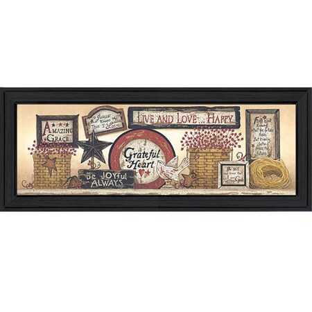 Homeroots Sign Collector Black Framed Print Wall Art 405133