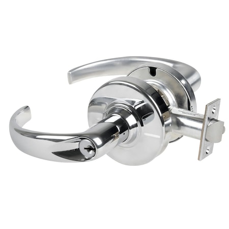 Schlage Grade 2 Office Cylindrical Lock with Field Selectable Vandlgard, Sparta Lever, Bright Chrome ALX50P SPA 625