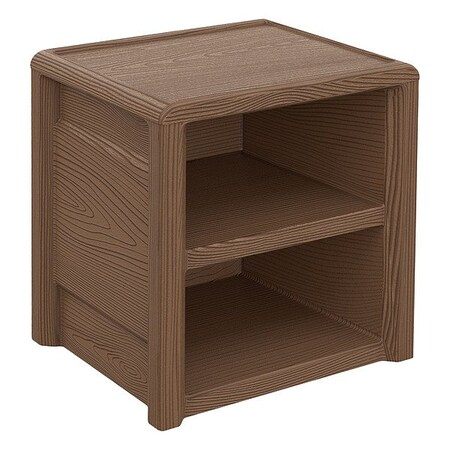 Cortech Nightstand, 200 Shelf lb cap., Walnut 215WN