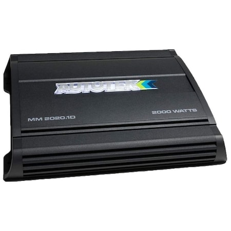 Autotek MEAN MACHINE 2000 Watt Mono Amplifier 1-Ohm Stable Car Audio Amplifier w/Low Pass Crossover and Par MM2020.1D